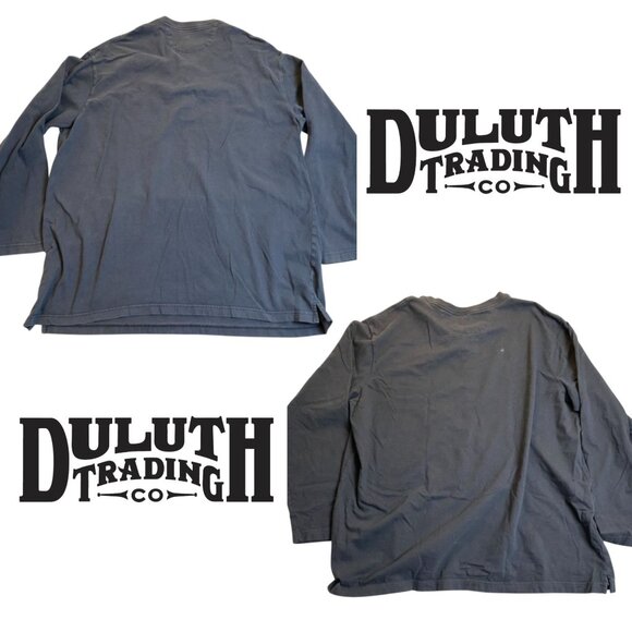 2 Duluth Trading Co Mens Henley Shirt Size 2XL Long Sleeve Casual Tee Classic - Picture 4 of 4